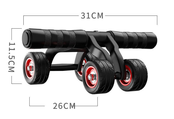 FOUR-WHEEL ABDOMINAL MUSCLE EXERCISE FITNESS EQUIPMENT