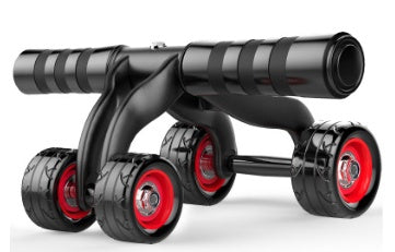 FOUR-WHEEL ABDOMINAL MUSCLE EXERCISE FITNESS EQUIPMENT