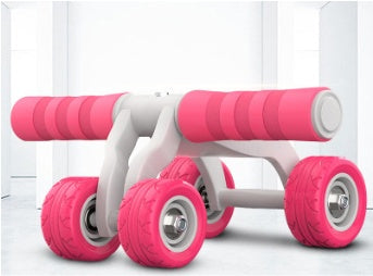 FOUR-WHEEL ABDOMINAL MUSCLE EXERCISE FITNESS EQUIPMENT