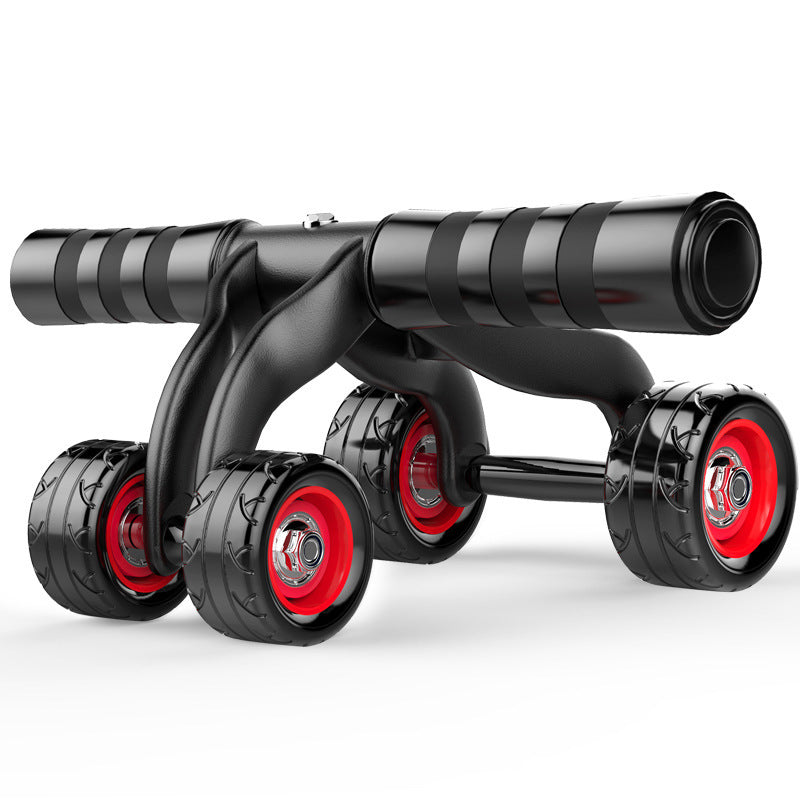 FOUR-WHEEL ABDOMINAL MUSCLE EXERCISE FITNESS EQUIPMENT